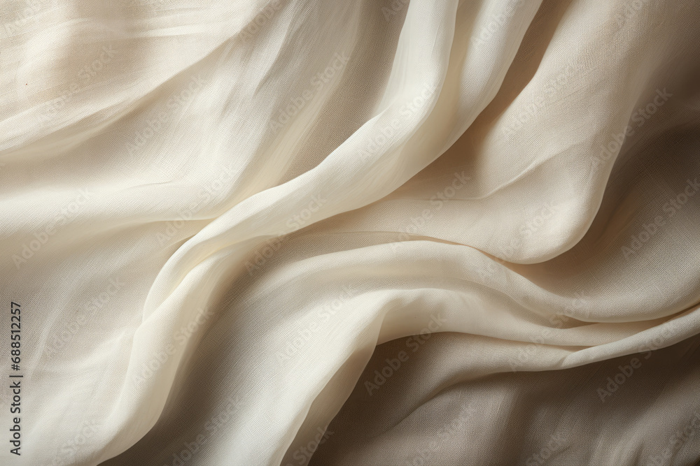Obraz premium Linen wavy fabric textile background