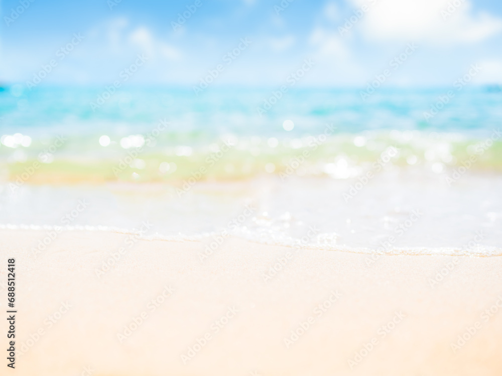 Travel Nature concept, blur Sea Shore Blue Sky Background white Sand Beach Ocean Island Summer Season Wallpaper Bay Coast Outdoor Tropical beautiful Lanscape for Tourism Relax Vacation Holidays. Travel Nature concept, blur Sea Shore Blue Sky Background white Sand Beach Ocean Island Summer Season Wallpaper Bay Coast Outdoor Tropical beautiful Lanscape for Tourism Relax Vacation Holidays.