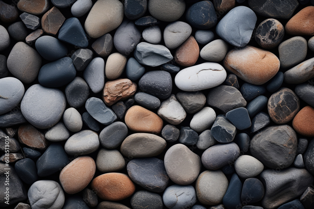 Background with round sea stones Background with round sea stones