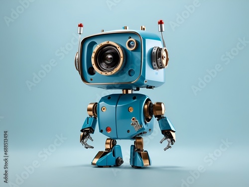 A simplified and cute 3D robot