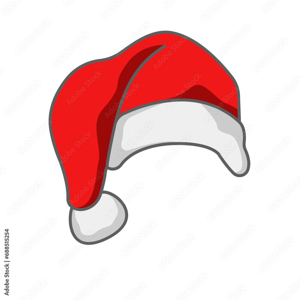 santa hat icon design vector template
