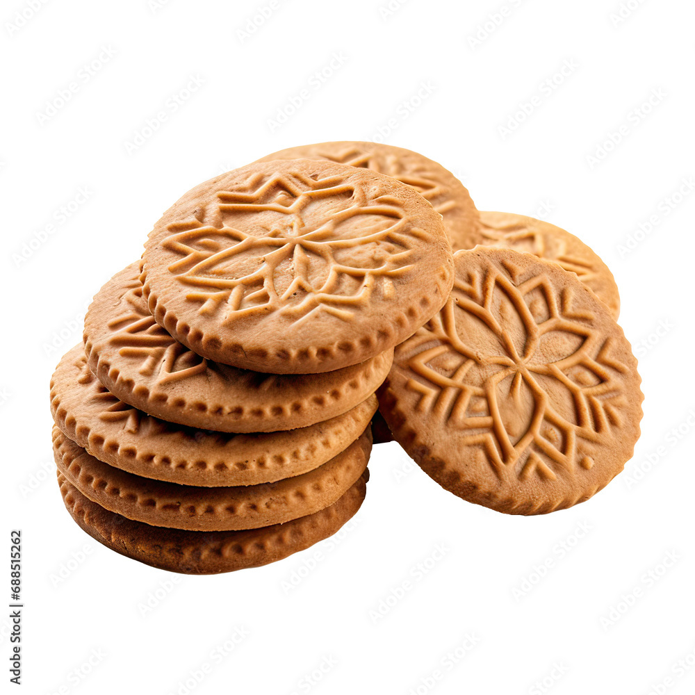 Belgian spiced short crust cookies AI generative Belgian spiced short crust cookies AI generative