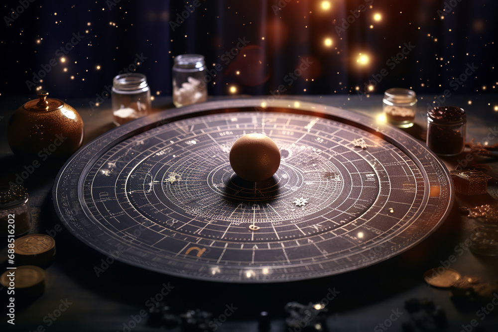 A detailed process of crafting a personal astrology chart, involving