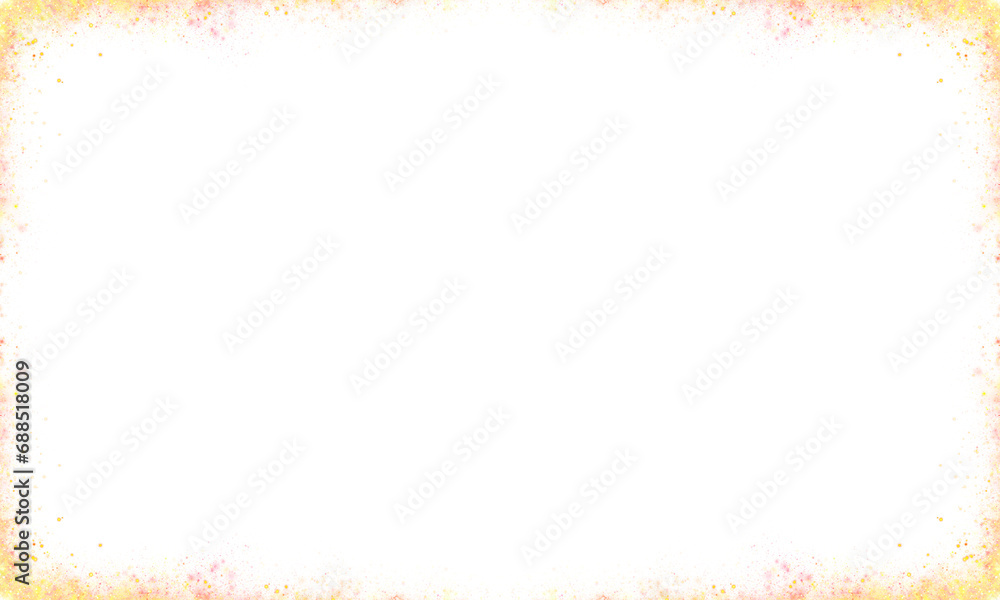 Obraz premium luxury gold color glitter boeder frame retangle tansparent background