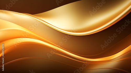 Abstract gold luxury wave