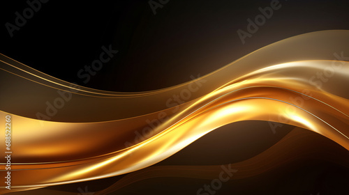 Abstract gold stripe waves line pattern background