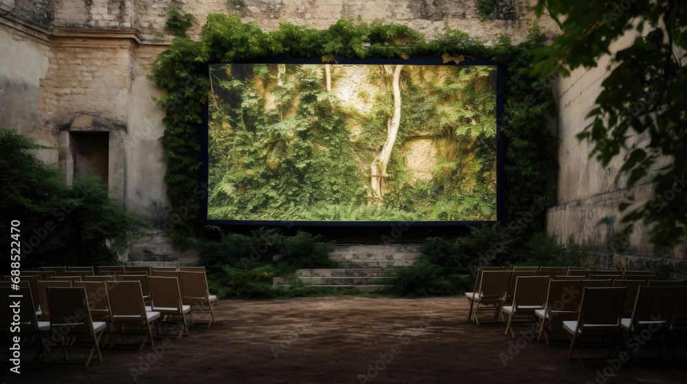 Fototapeta premium History meets cinema backdrop