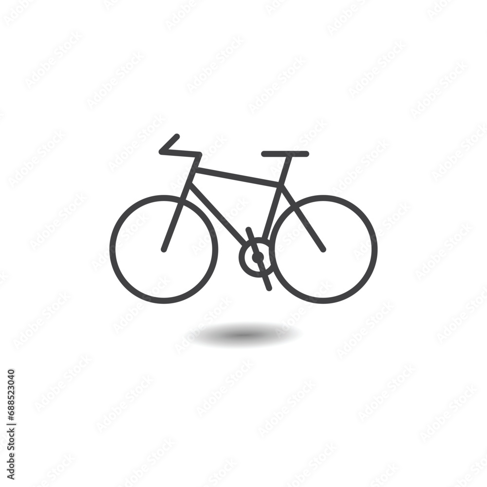 Obraz premium Bicycle icon bike symbol for logo concept.