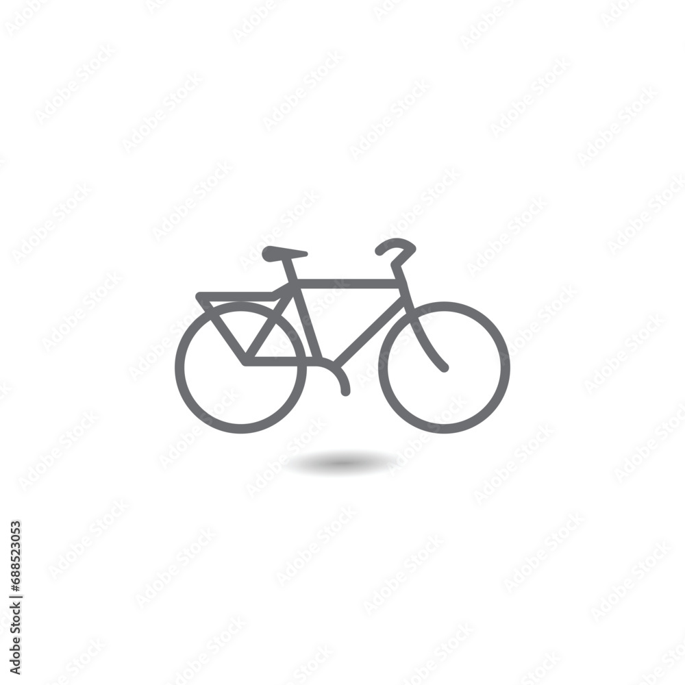 Fototapeta premium Bicycle icon bike symbol for logo concept.