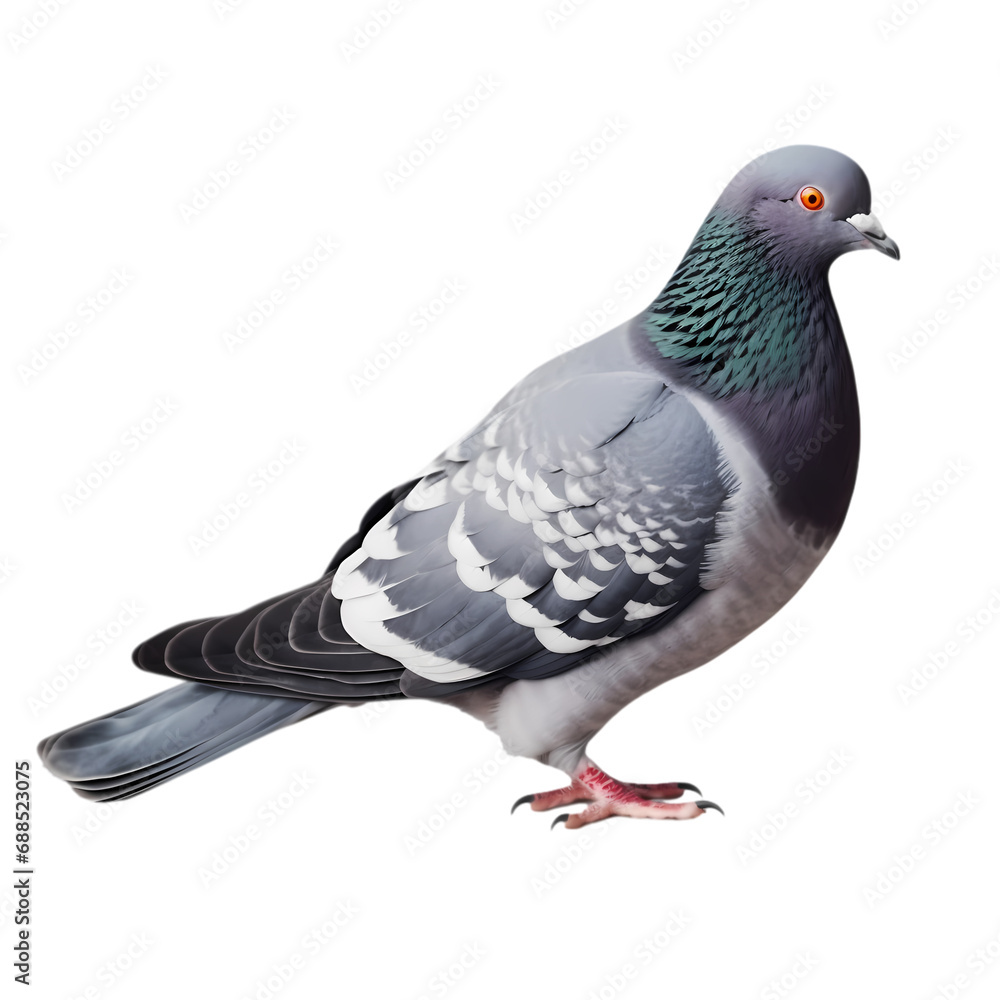 Gray dove isolated on transparent background Gray dove isolated on transparent background
