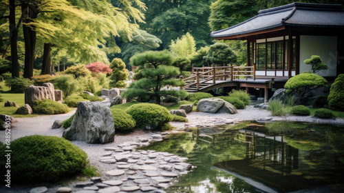 Zen-like Japanese garden cinema