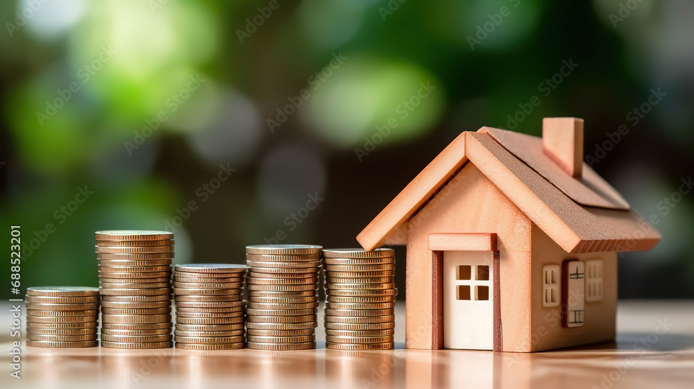 Property investment mortgage and home rental concept earning from home Property investment mortgage and home rental concept earning from home