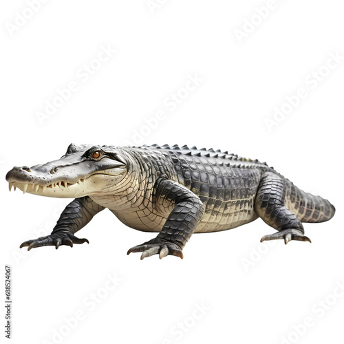 Crocodile isolated on transparent background © feng