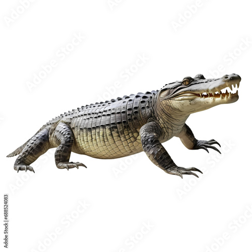 Crocodile isolated on transparent background