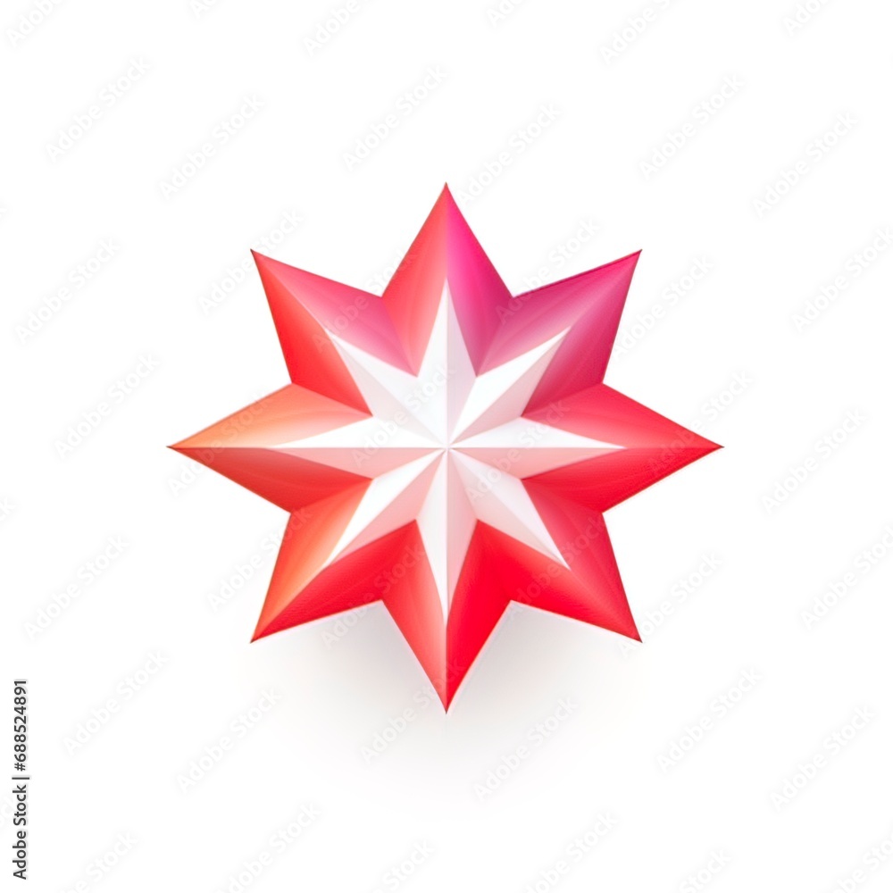 Design of modern logo featuring a star in red
on a white background-generative ai Design of modern logo featuring a star in red
on a white background-generative ai