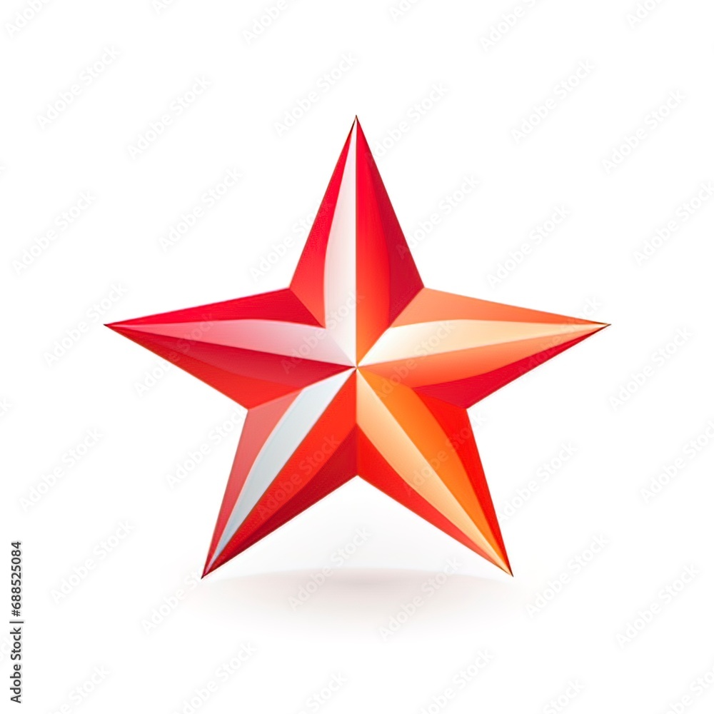 Design of modern logo featuring a star in red
on a white background-generative ai Design of modern logo featuring a star in red
on a white background-generative ai