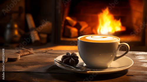 cup of coffee on table