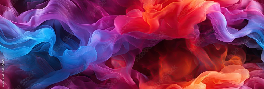 seamless pattern with texture of colorful smoke fog mist smog on colored rainbow bright background