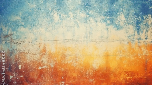Aged film overlay  Dust scratches texture  Distressed surface  Blue orange white light