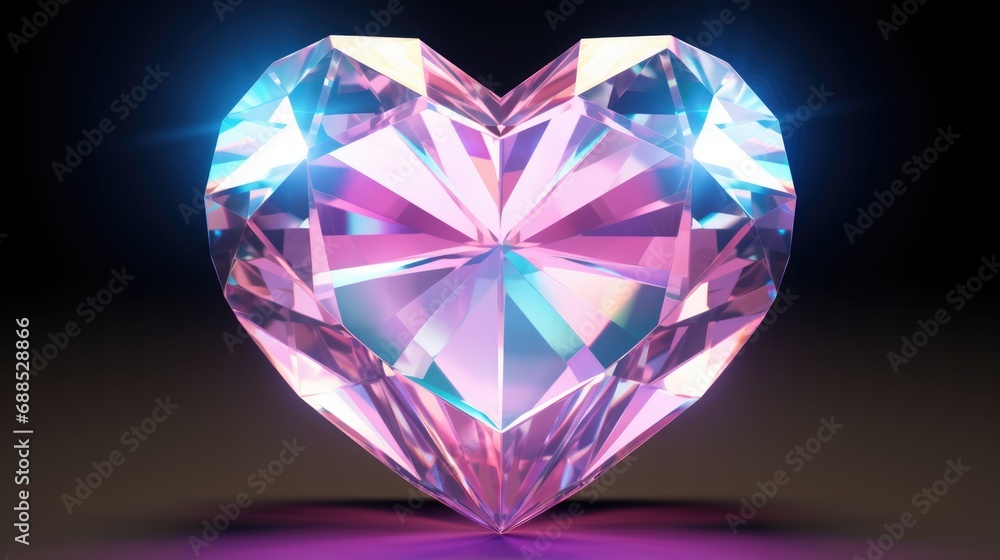Pink Crystal heart background. Happy Valentines Day, wedding concept. Symbol of love. Diamond gemstones crystalline hearts semi precious jewelry. For greeting card, banner, flyer, party invitation.. Pink Crystal heart background. Happy Valentines Day, wedding concept. Symbol of love. Diamond gemstones crystalline hearts semi precious jewelry. For greeting card, banner, flyer, party invitation..