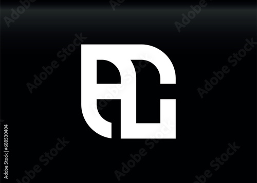 Monogram Letter AC Logo Design vector template