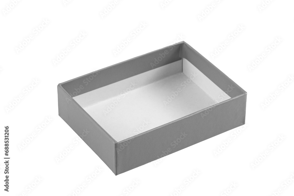 layout of a square cardboard packaging box, isolate on a white background layout of a square cardboard packaging box, isolate on a white background
