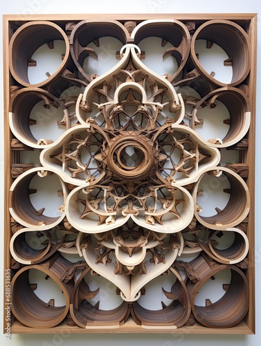 Infinite Mathematical Beauty: Intricate Fractal Wall Artitles based on Mathematical Equations