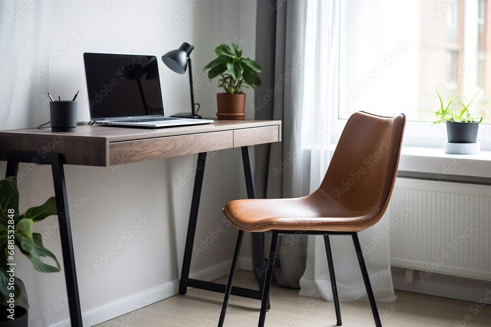 modern office interior with a table modern office interior with a table