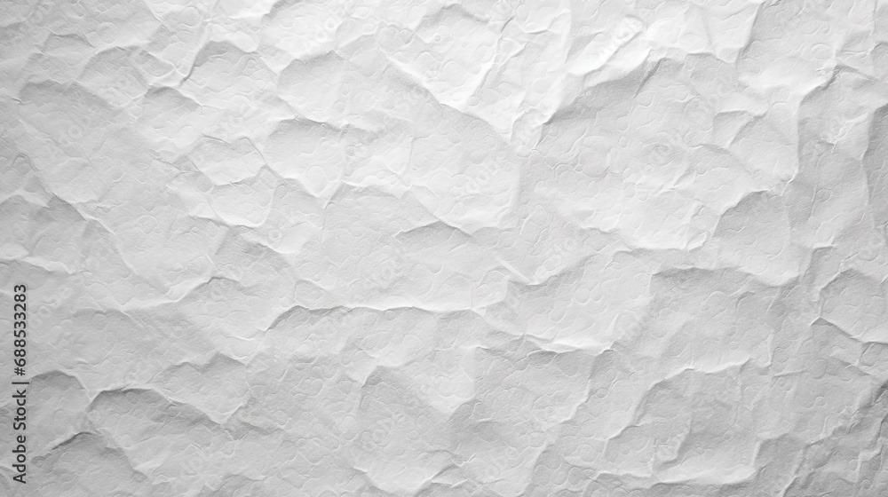 Fototapeta premium White textured paper for watercolor painting, Noise overlay, Light empty uneven grain wallpaper