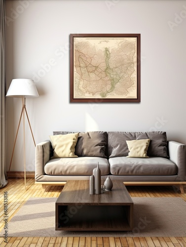 Vintage City and Country Maps: Historical Map Wall Art with a Nostalgic Touch
