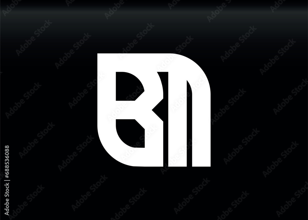 Monogram Letter BM Logo Design vector template Monogram Letter BM Logo Design vector template