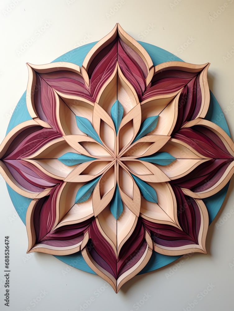 Interlocking Geometric Mandala Wall Art: Create a Calming Centered Focal Point. Interlocking Geometric Mandala Wall Art: Create a Calming Centered Focal Point.