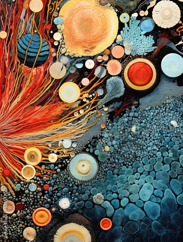 Ethereal Insights: Captivating Microscopic Art Revealing the Intricacy of Cells and Crystals.