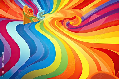 Rainbow color abstract background 