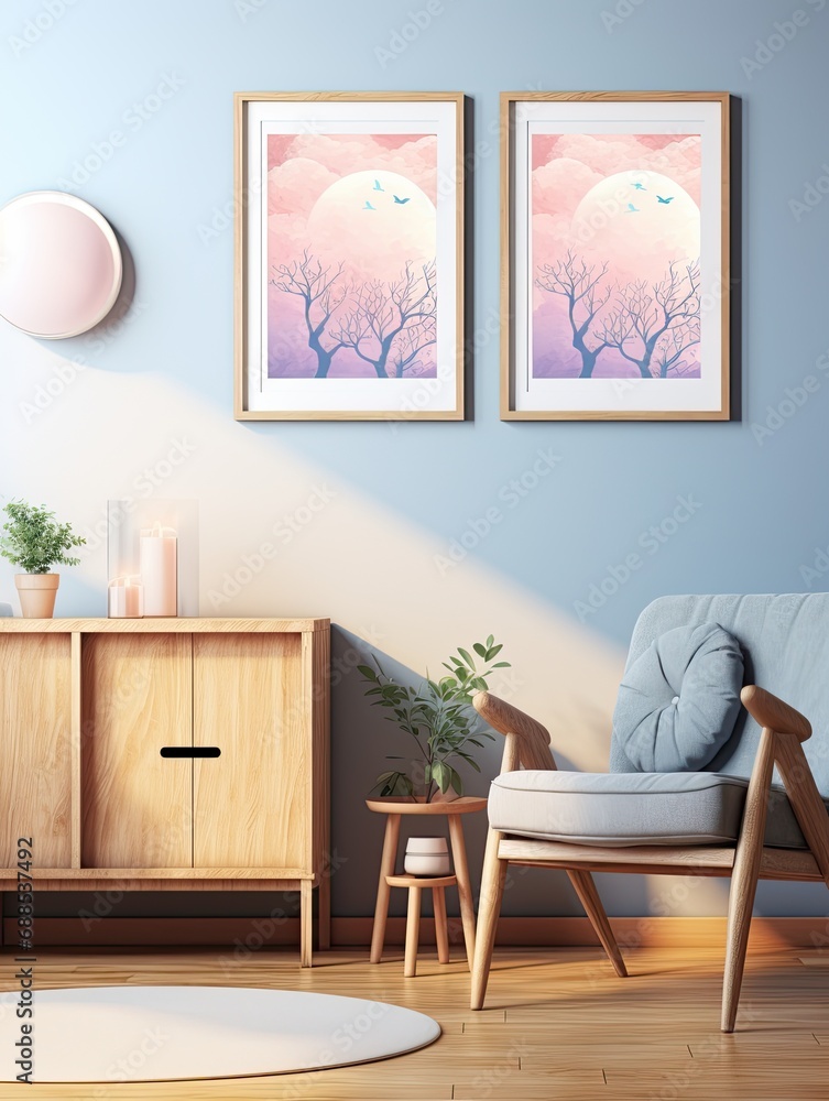Fototapeta premium Mindfulness Wall Art: Serene Scenes and Inspiring Quotes for Daily Mindfulness Practices