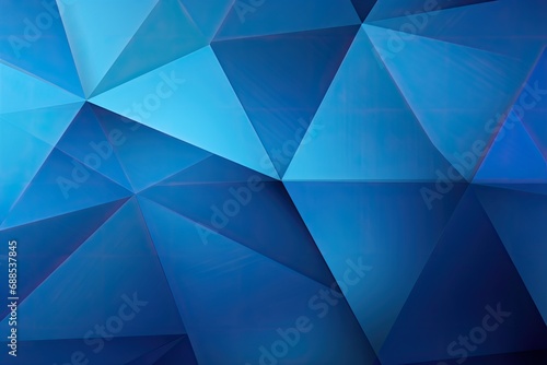 Abstract blue triangle background 