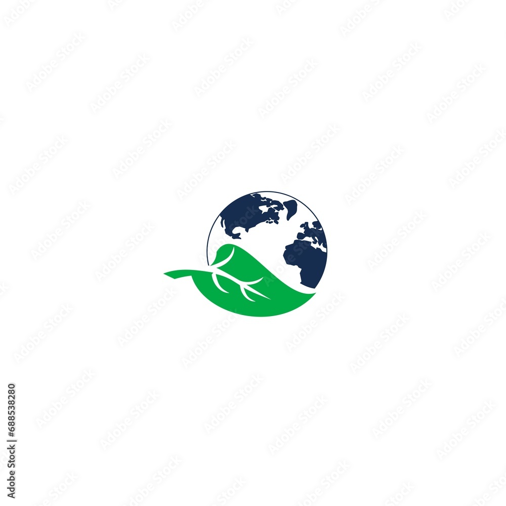 Ecology web icon. Eco Friendly icon isolated on white background.
