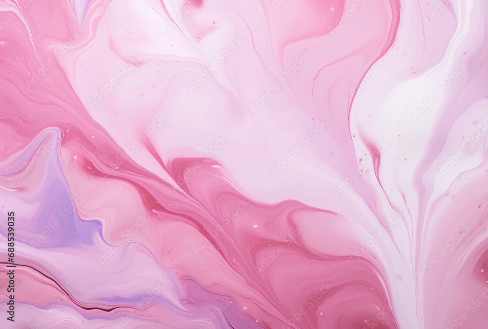 Fototapeta premium Abstract background of acrylic paint in pink and white colors, Pink purple marble texture background.