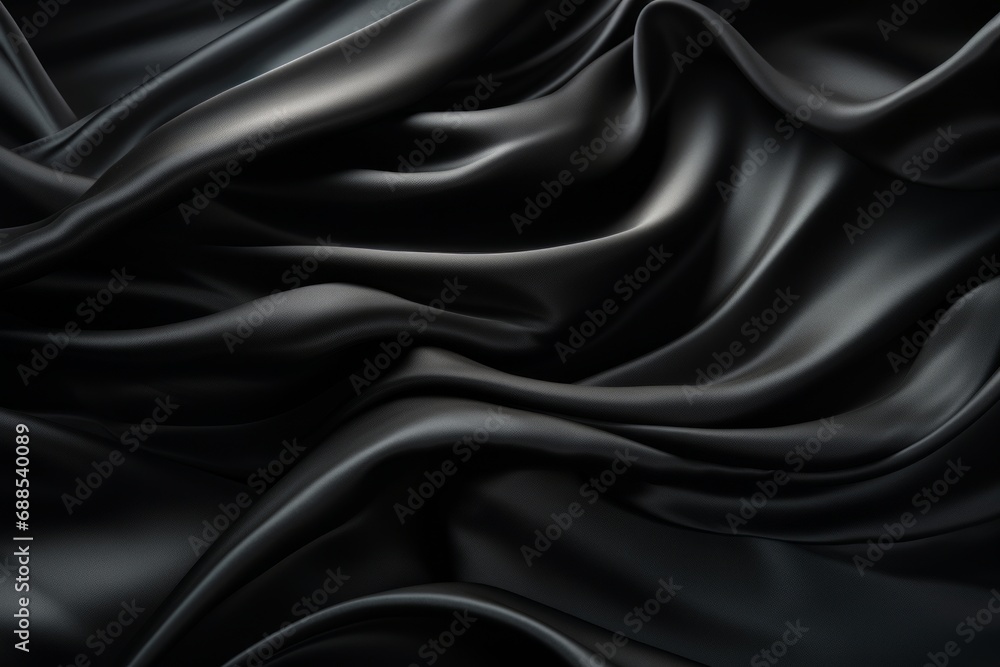 Fototapeta premium Black silk backBlack silk background cloth. High Qualityground cloth. High Quality