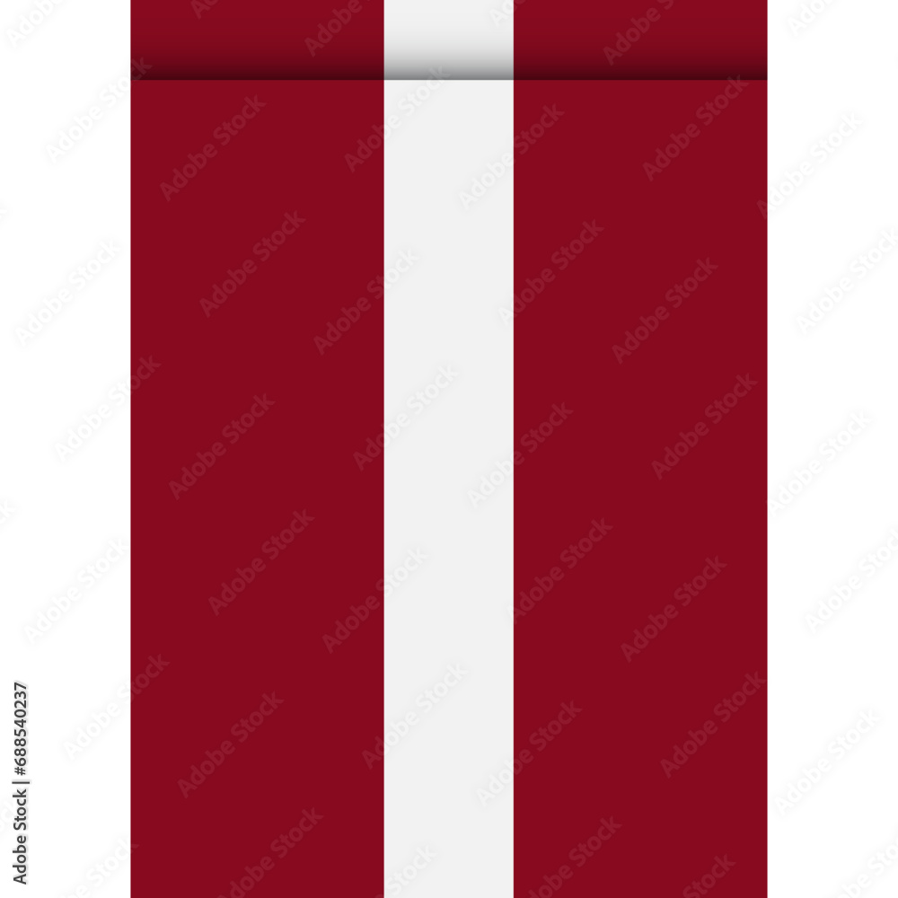 Naklejka premium latvia flag or pennant isolated on white background. Pennant flag icon.