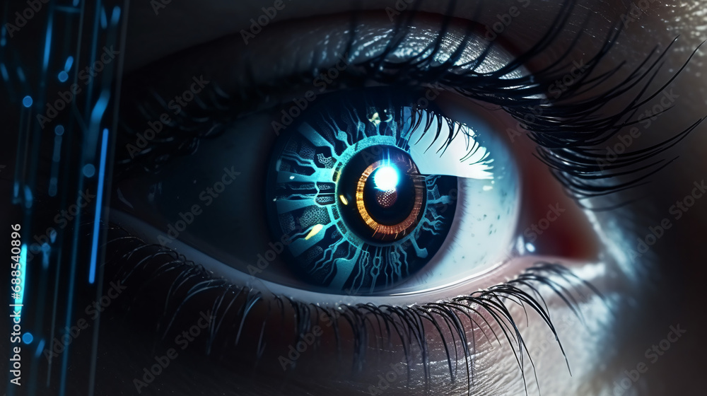 Woman's eye with Bionic Tec
