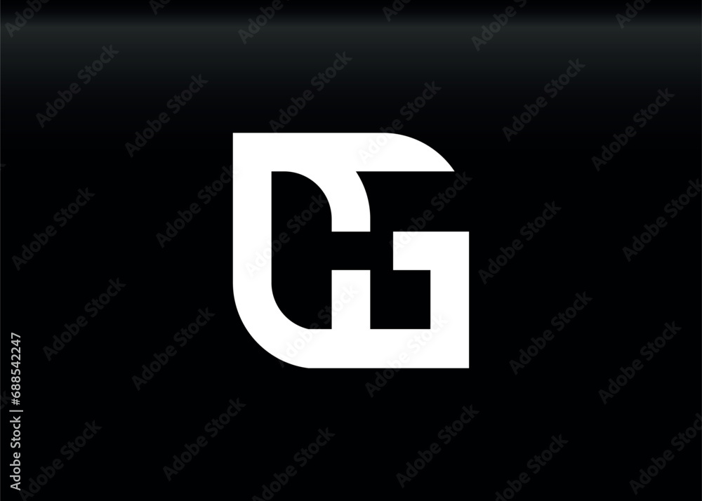 Monogram Letter CG Logo Design vector template Monogram Letter CG Logo Design vector template