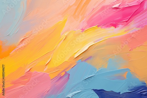 Colorful paint brush strokes background