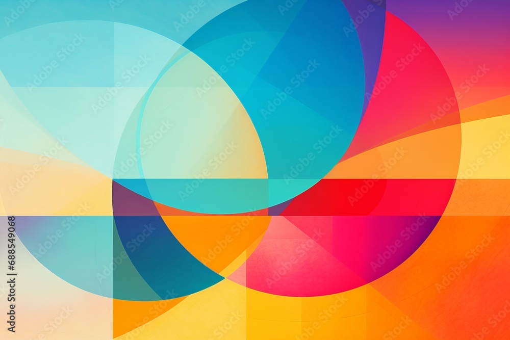 Vibrant Abstract Geometric Art with Sharp Angles Vibrant Abstract Geometric Art with Sharp Angles