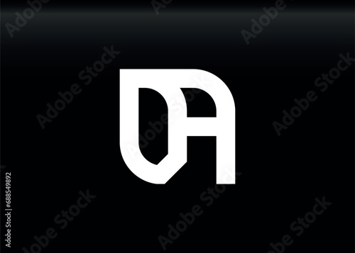 Free Download Monogram Letter DA Logo Design vector template, - GFXLoad