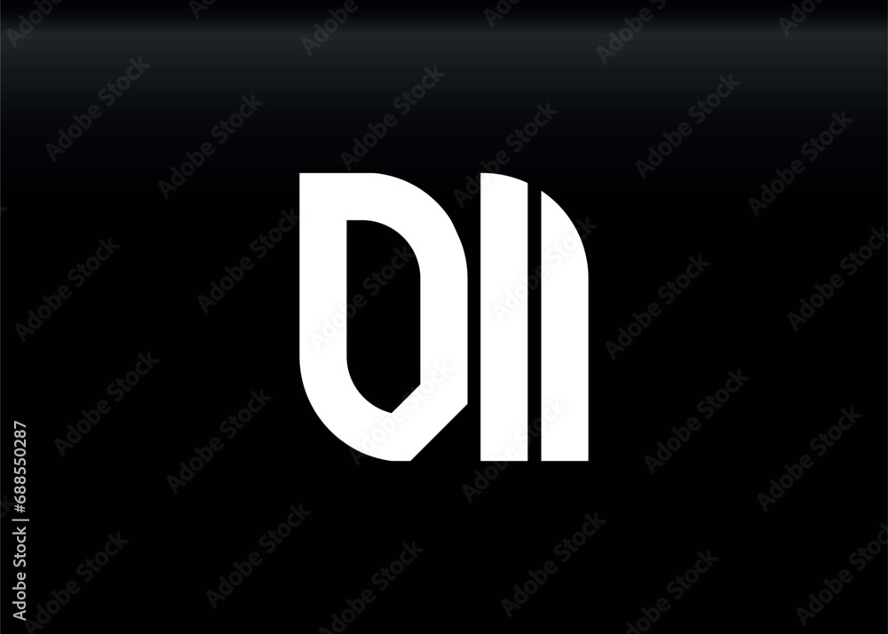 Monogram Letter DI Logo Design vector template, Monogram Letter DI Logo Design vector template,