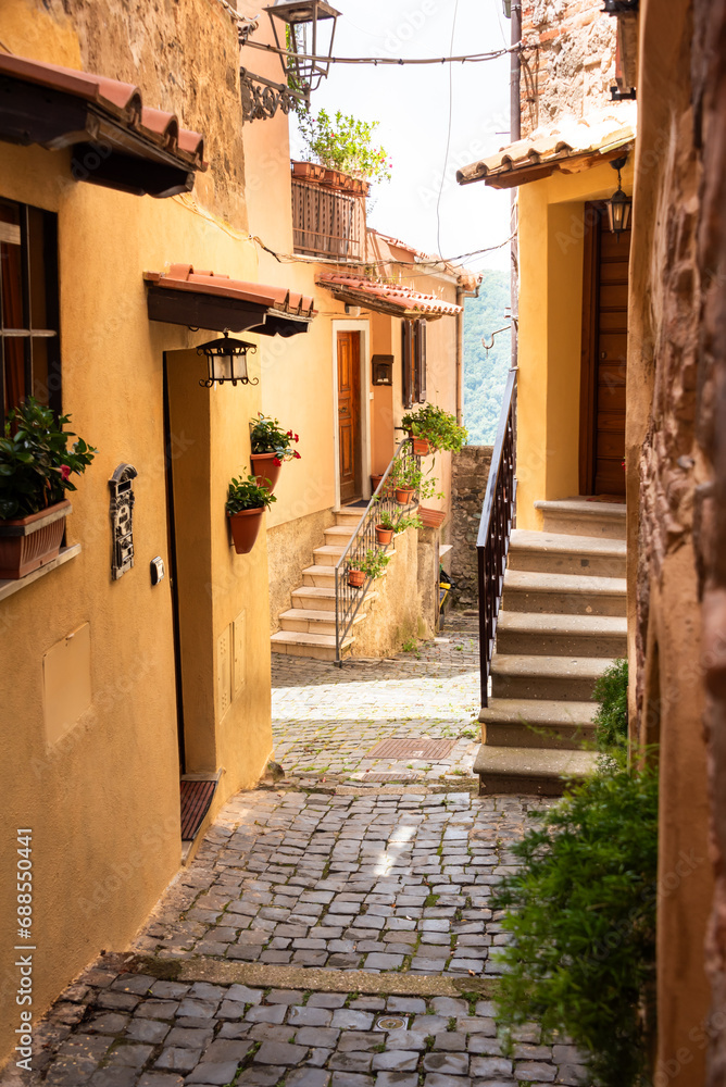 Obraz premium Picturesque narrow street of small town in Italy