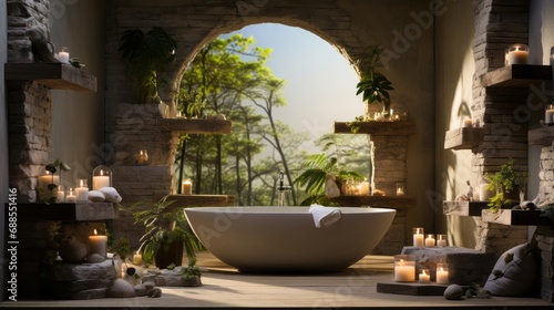 Nature-Inspired Home Decor: Stylish Interiors, Exquisite Furniture, and Serene Ambiance for your Kitchen, Bathroom, and Living Spaces, generative AI