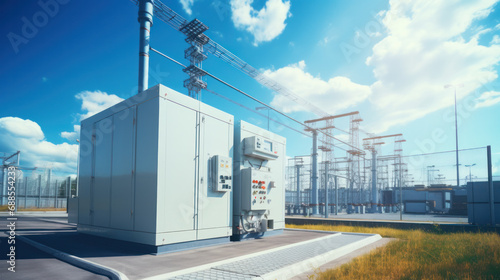 Power Transformer in High Voltage Electrical Outdoor Substation. © PaulShlykov