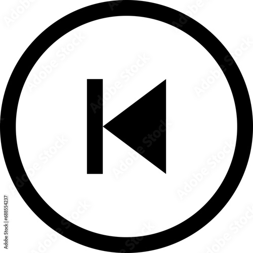 black and white button
